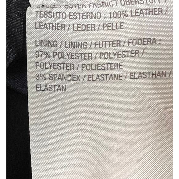 QVC Susan Graver Genuine Leather Jacket w/ Braided Trim NWOT NAVY SIZE 12 - Picture 8 of 9